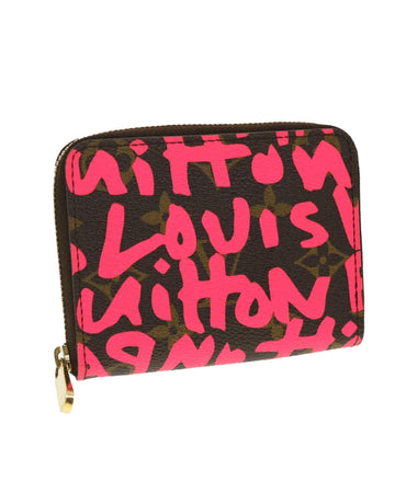 Monogram Graffiti Zippy Coin Purse - Fuchsia