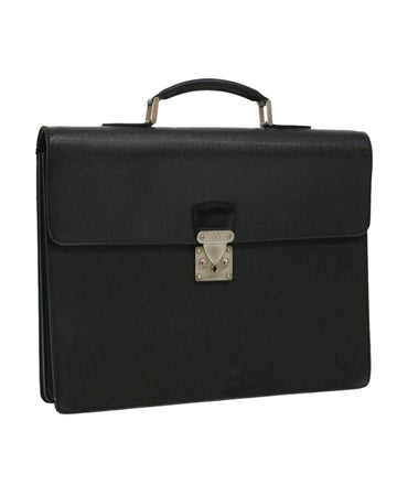 LOUIS VUITTON Taiga Serviette Moscova Briefcase Ardoise Black