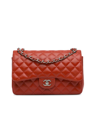 Quilted Lambskin Double Flap Shoulder Bag with CC Turnlock Closure
