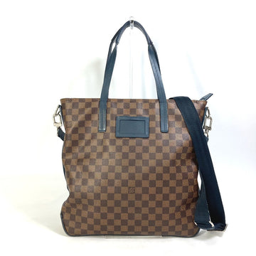 LOUIS VUITTON Tote Bag N41255 Damier canvas Brown Damier Herald mens Used