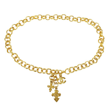 Chanel 1994 Spring Cross CC Charm Gold Chain Belt