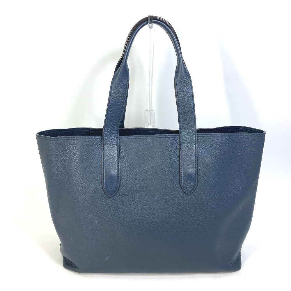 LOUIS VUITTON Tote Bag M53240 Taurillon Clemence Leather Navy Hippo Voyage NV mens Used