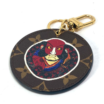 LOUIS VUITTON key ring MP1949 Monogram canvas Brown Monogram Kansai Yamamoto Kabuki Tatsuma Portocray Illustre Women Used