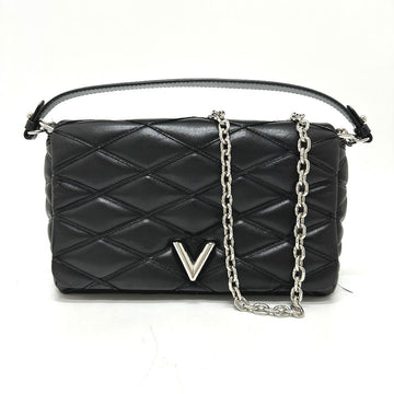 LOUIS VUITTON Shoulder Bag M50216 leather black quilting Martage Women Used
