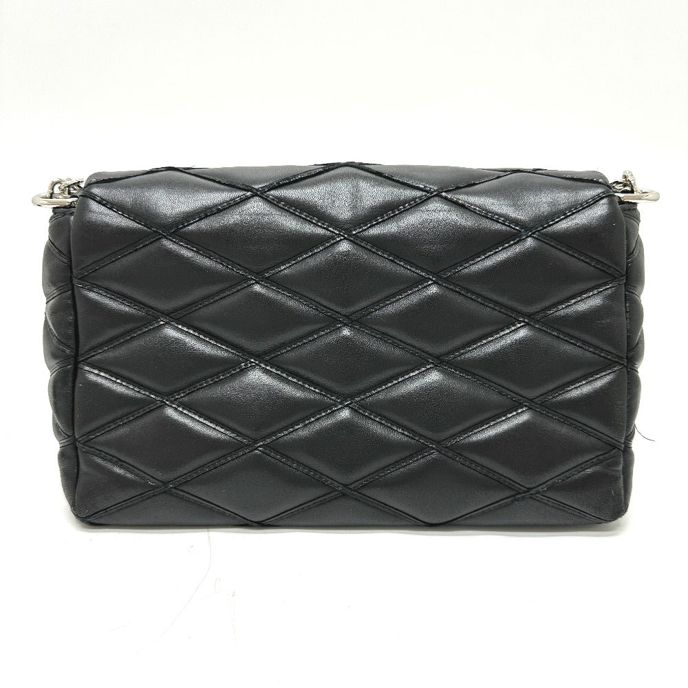 LOUIS VUITTON Shoulder Bag M50216 leather black quilting Martage Women Used