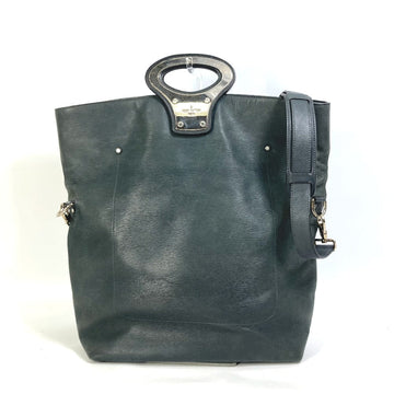 LOUIS VUITTON Shoulder Bag leather black Men's runway limited Cuir Epi NS mens Used
