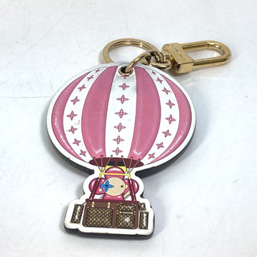 LOUIS VUITTON key ring M68654 leather pink Monogram Porto Clivivienne Women Used