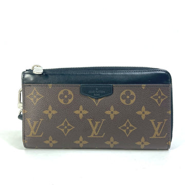 LOUIS VUITTON Long Wallet Purse M69407 Monogram canvas Brown Monogram macacer Zippy Dragonne mens Used