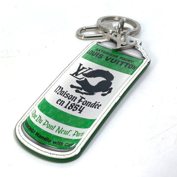 LOUIS VUITTON key ring MP3384 leather green Monogram Portocle LV paint mens Used