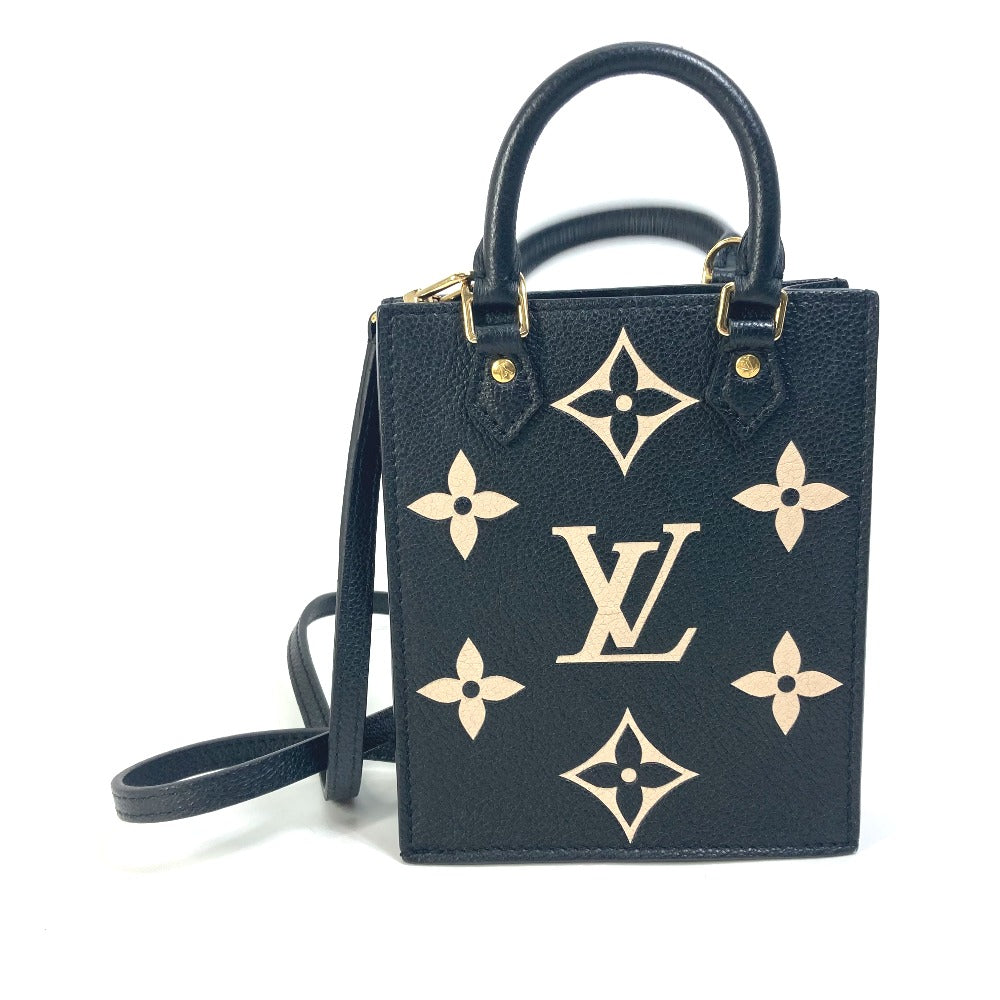 LOUIS VUITTON Shoulder Bag M81416  Monogram Ann Platt Leather black Monogram Ann Platt Petit Sac Plat Women Used