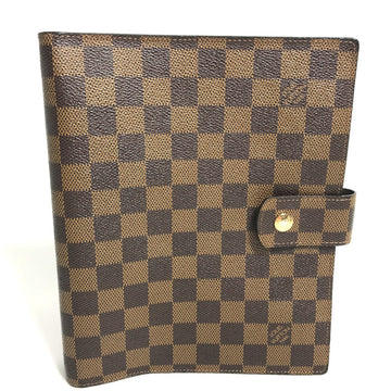 LOUIS VUITTON Notebook cover R20107 Damier canvas Brown Damier Agenda GM Women Used