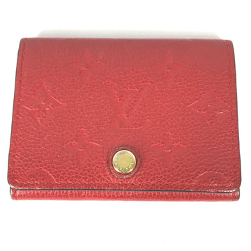 LOUIS VUITTON Card Case M58457 Monogram Ann Platt Leather Red Monogram Ann Platt Annevelt Cult De Vigitte Women Used