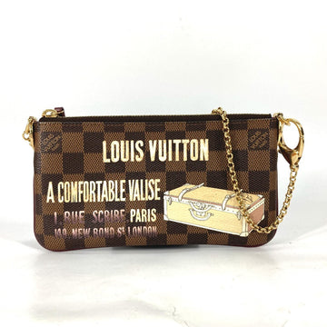 LOUIS VUITTON Shoulder Bag N63091 Damier canvas Brown Damier Pochette Mira MM Women Used