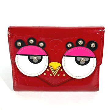 LOUIS VUITTON Trifold wallet M62317 Monogram Vernis Red Monogram Vernis Portefeuille Victorine Women Used