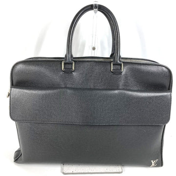 LOUIS VUITTON Business bag M30440 Taiga Leather black Taiga Alex mens Used
