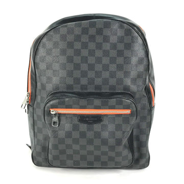 LOUIS VUITTON Backpack N42403 Damier Grafitto Canvas black Damier Grafitte Josh mens Used