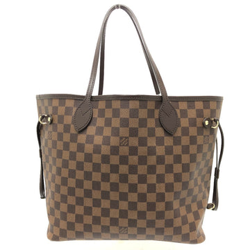 LOUIS VUITTON Tote Bag N40599 Damier canvas Brown Neverfull MM Women Used
