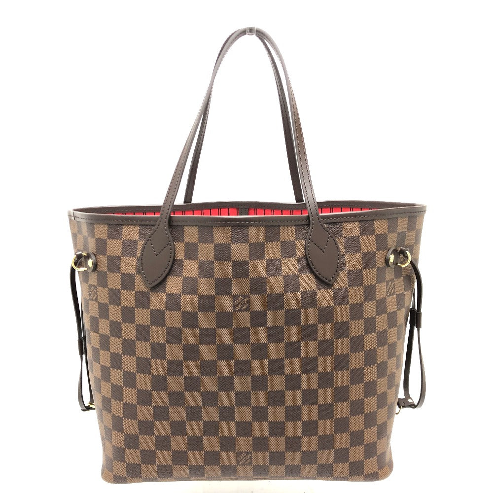 LOUIS VUITTON Tote Bag N40599 Damier canvas Brown Neverfull MM Women Used