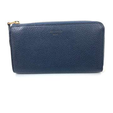 LOUIS VUITTON Long Wallet Purse M68582 Taurillon Clemence Leather Navy Long wallet Portefeuille comet Women Used