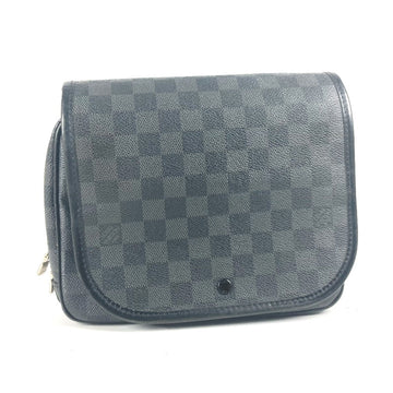 LOUIS VUITTON Pouch N41419  Damier Grafitto Canvas black Damier Grafitte Truth Suspendable mens Used