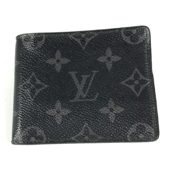 LOUIS VUITTON Folded wallet M62480 Monogram Eclipse Canvas black Monogram Eclipse Portefeuille wallet mens Used