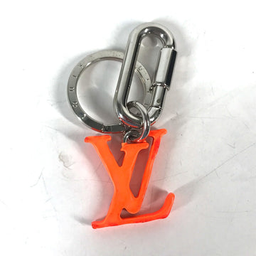 LOUIS VUITTON key ring MP2291 metal Orange Portocre LV Sharp mens Used