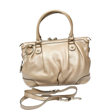 Luxurious Smoke Pink Leather Handbag with Shoulder Strap - Good Condition
