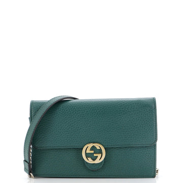 Interlocking Wallet on Chain Leather