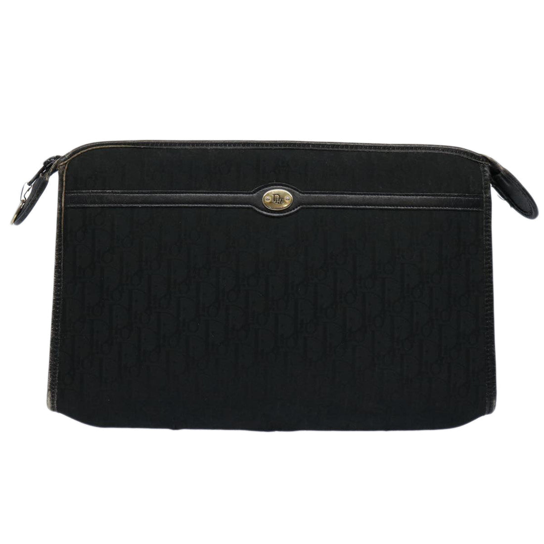 Canvas Trotter Clutch with Iconic Motif by Dior