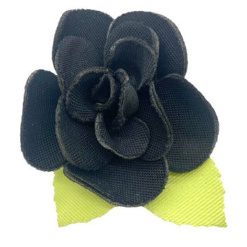 Black Synthetic Camellia Corsage