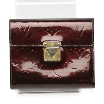 LOUIS VUITTON Tri-fold wallet M93520 Monogram Vernis Amarrant Portefeuille and Koala Vernis with coin pocket Women Used