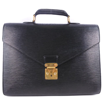 LOUIS VUITTON Business bag M54412 Epi Leather black Cerviet ambassador mens Used