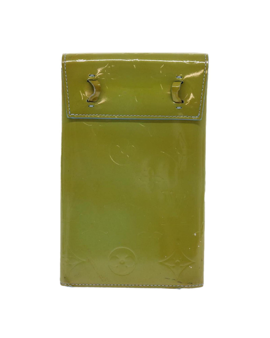 Baby Blue Patent Leather Walker Wallet with Shoulder Strap