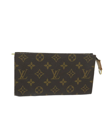 Monogram Accessory Pouch with Bucket Shape and Flap Closure