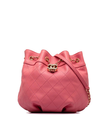 Chanel Small 19 Bag in Pink Lambskin Leather