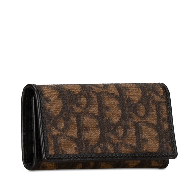 Dior Toter Keycase Brown PVC Leather  Dior