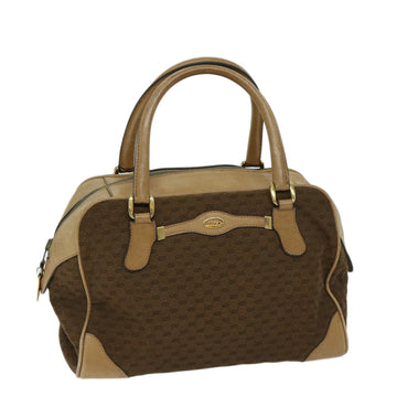 Brown Canvas Womens Handbag with Micro GG Design