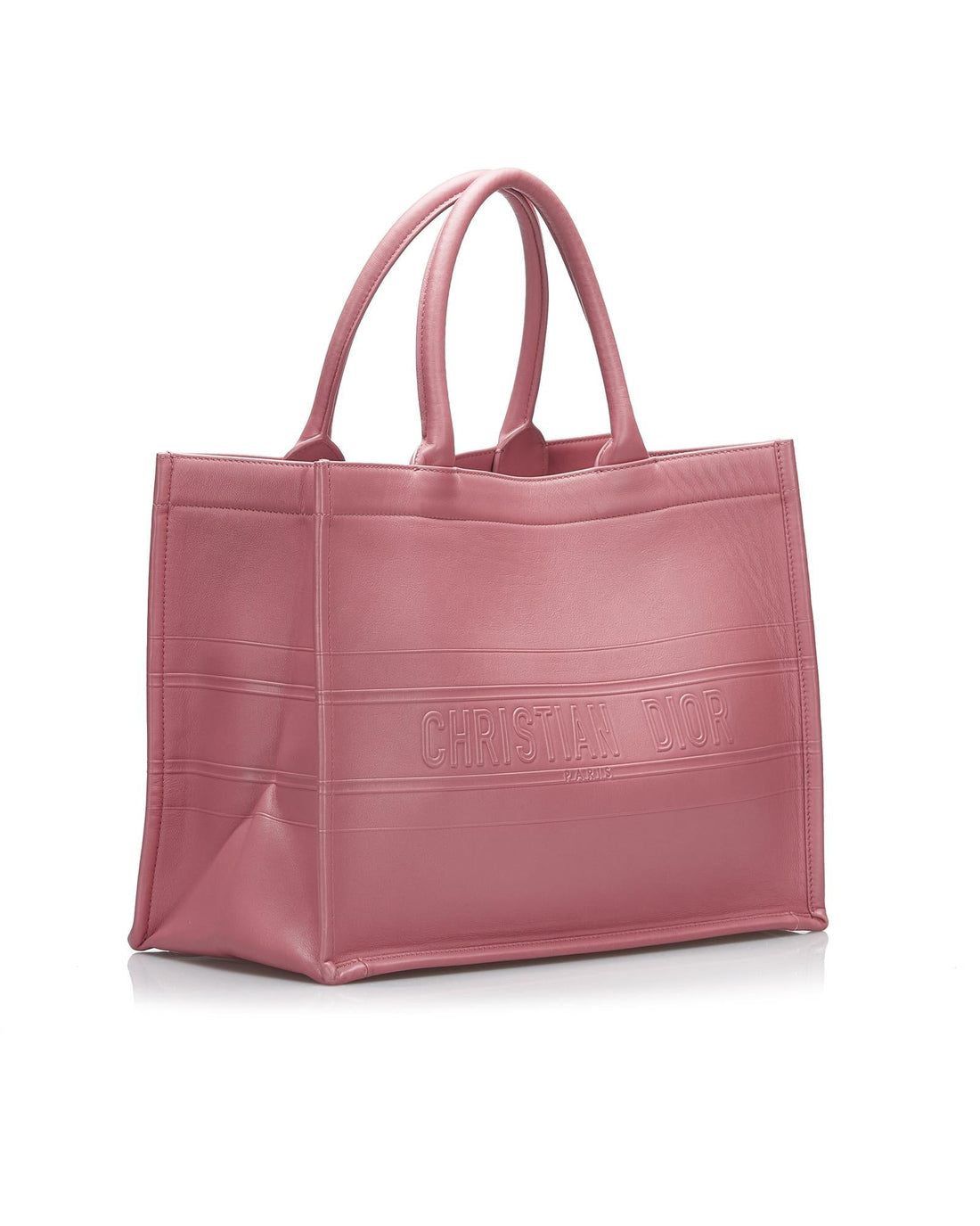 Embossed Leather Tote Bag