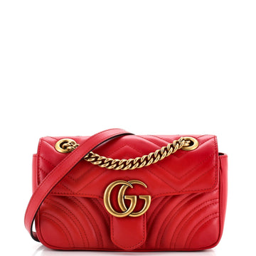 GG Marmont Flap Bag Matelasse Leather Mini