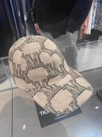 Max Mara Beige M Logo Baseball Hat Size?58, Brand New