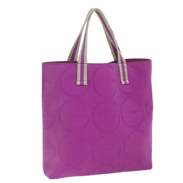White and Purple Canvas Tote Bag