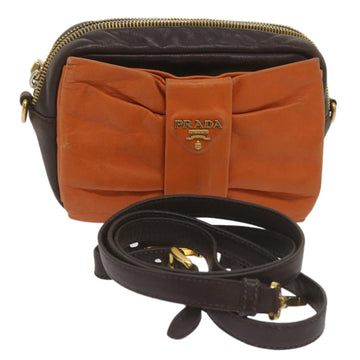 Leather Ribbon Shoulder Bag in Unique Hues