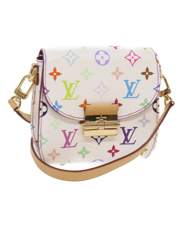 Monogram Multicolor Heart Breaker Shoulder Bag - White