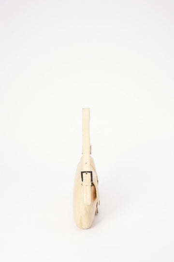 Fendi Cream Leather Baguette Bag