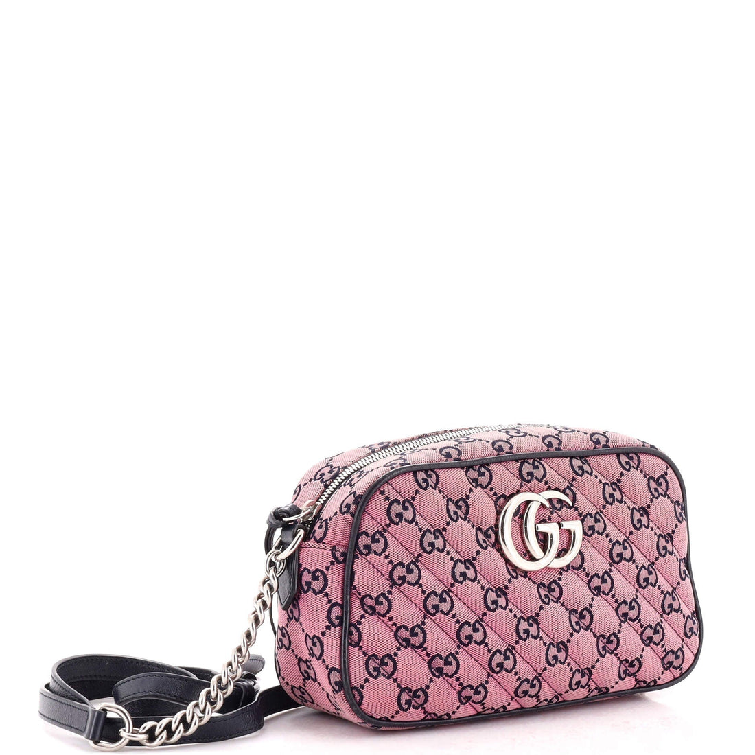 GG Marmont Shoulder Bag Multicolor Diagonal Quilted GG Canvas Small