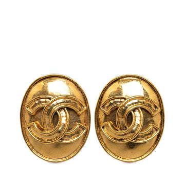 Interlaced Double-C Logo Gold Plated Earring