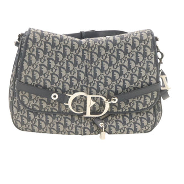 Navy Canvas Dior Christie Shoulder Bag