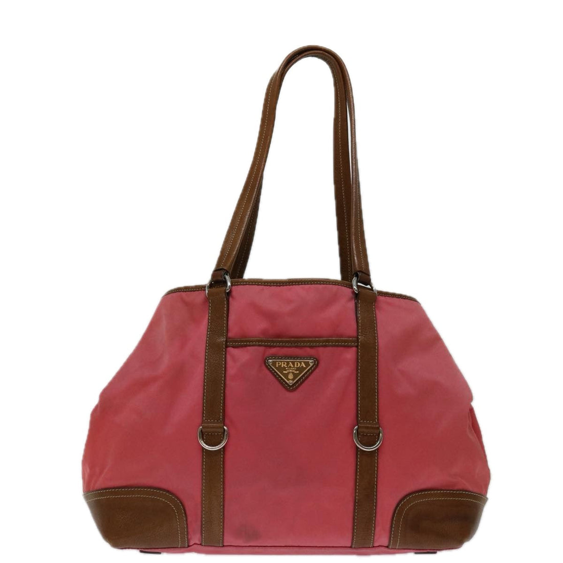Charming Pink Nylon Tote Bag