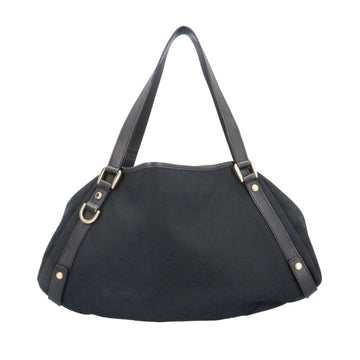 Black Canvas Shoulder Bag with Straps by Gucci