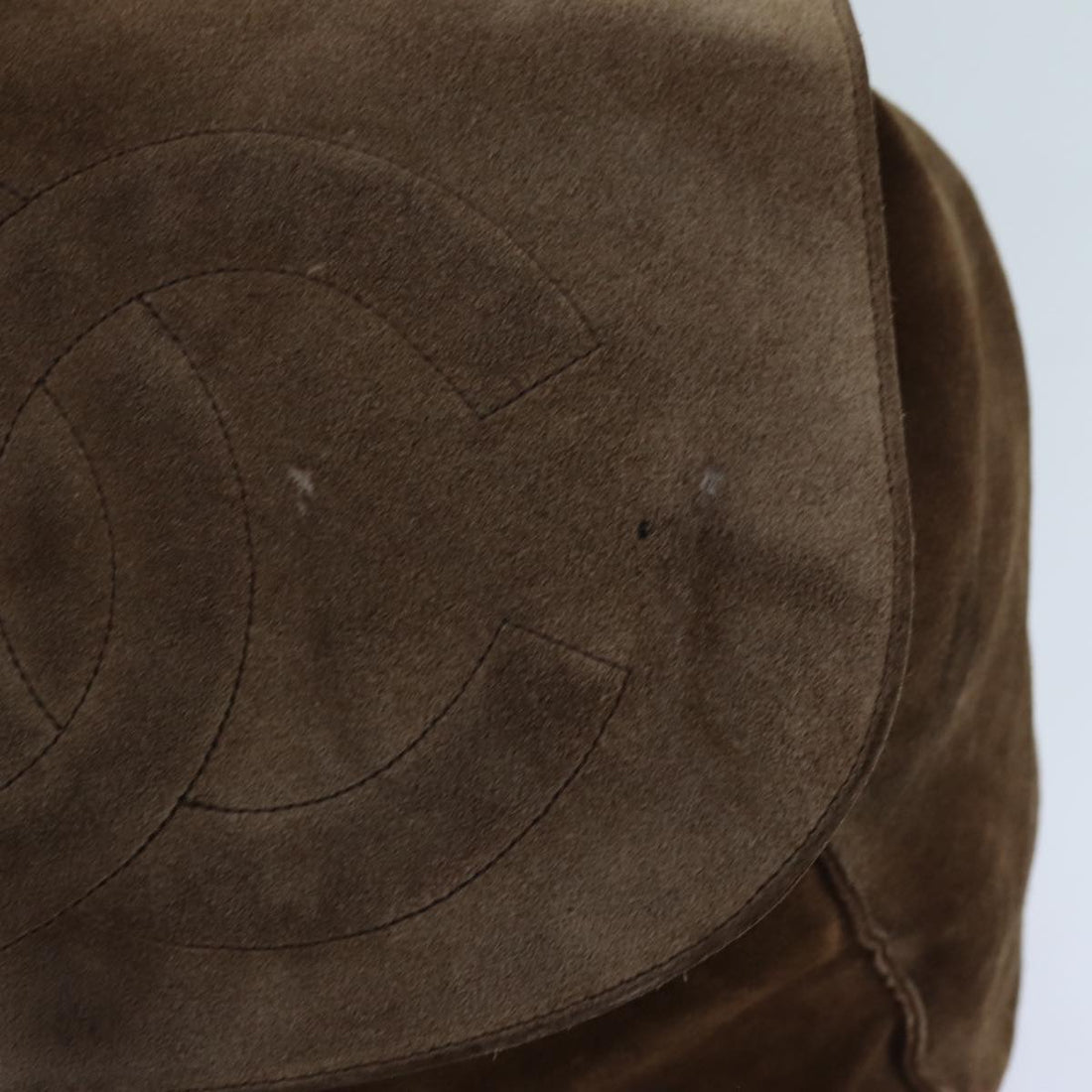 Suede CC Logo Backpack by Luxury Designer